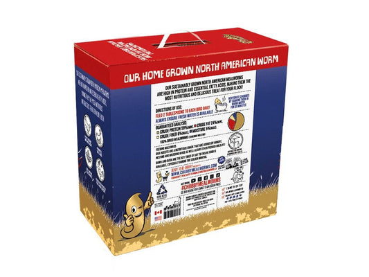 Close-up of premium Canadian dried mealworms - high protein content