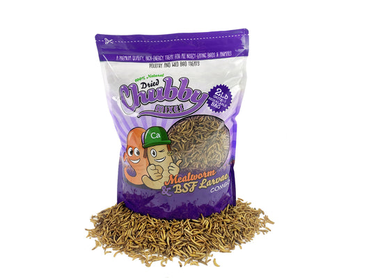 2lb Chubby Dried Mixes (Mealworm & Black Soldier Fly Larvae)