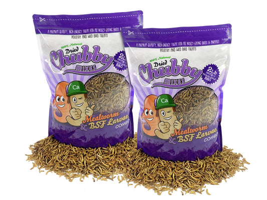 4lb Chubby Dried Mixes (Mealworm & Black Soldier Fly Larvae)