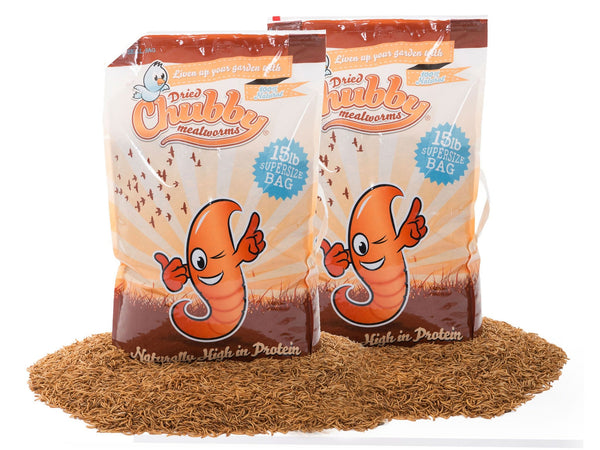 13.6kg (30Lbs) Chubby Dried Mealworms
