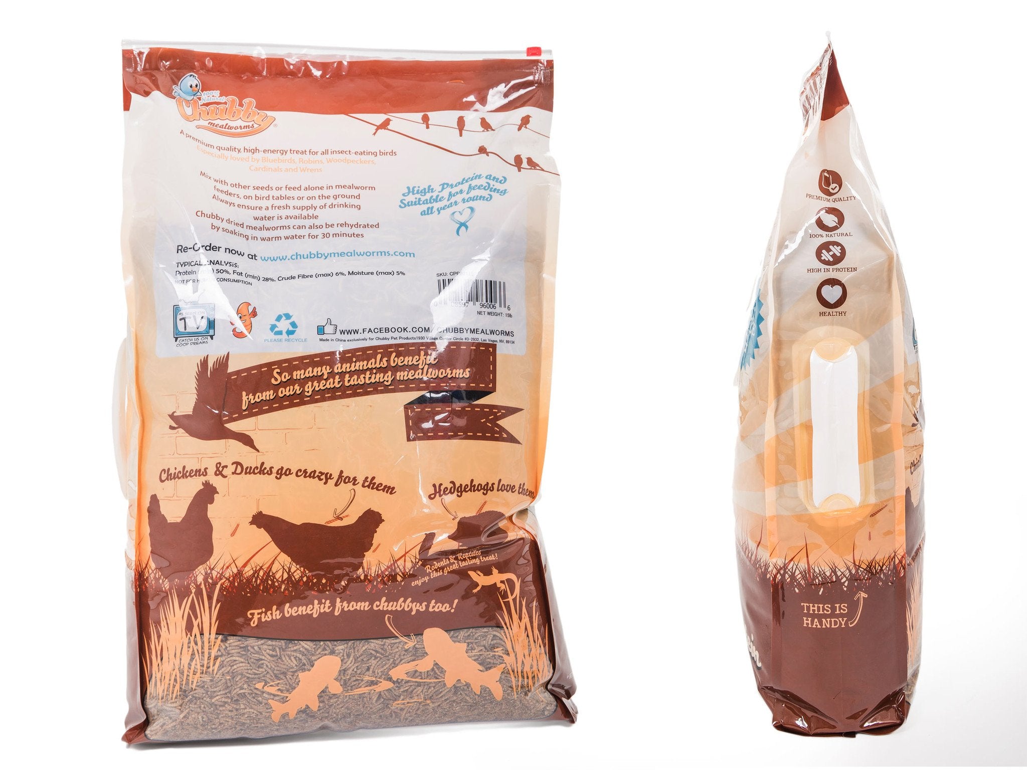 60lbs Chubby Dried Mealworms