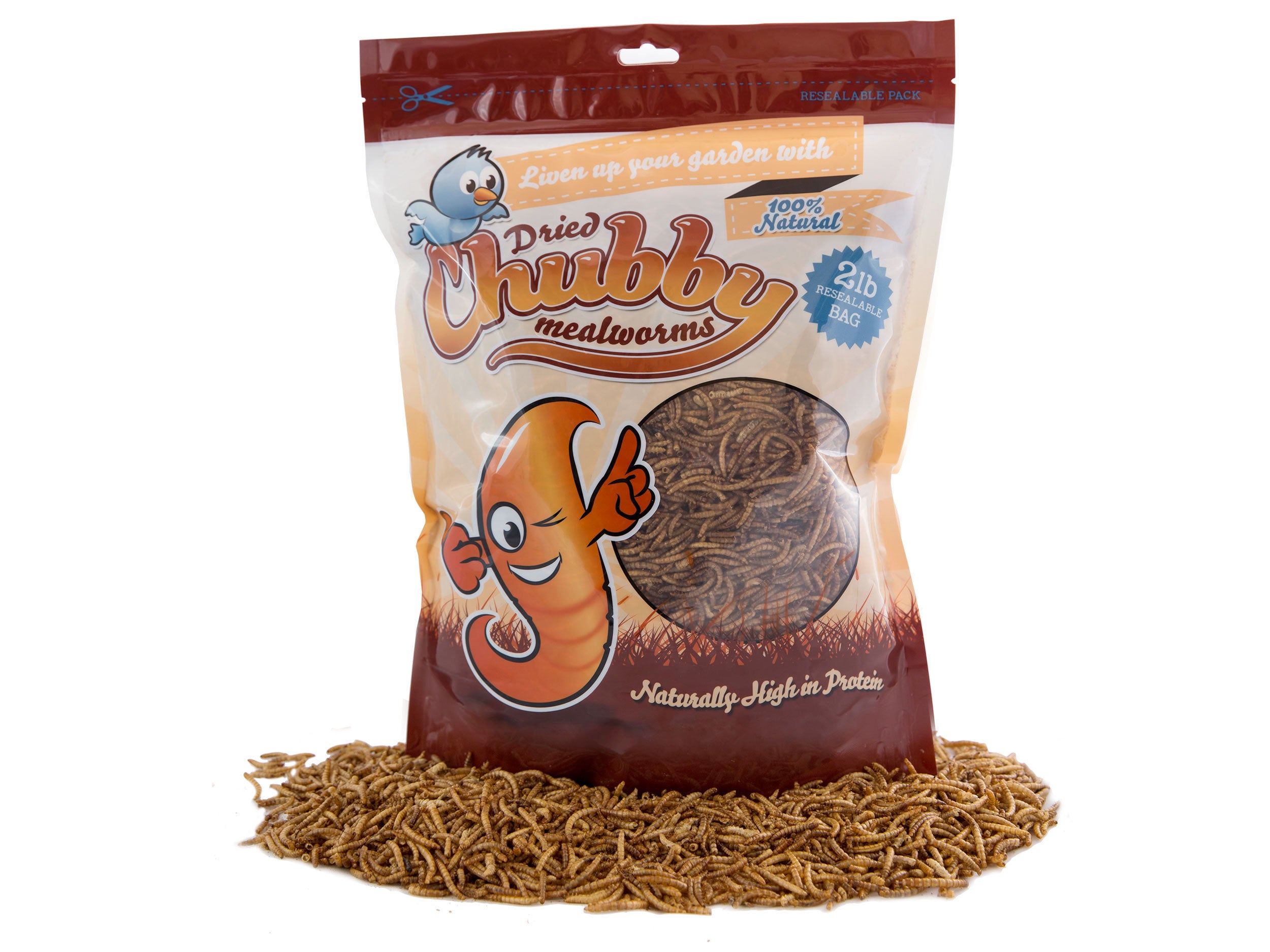 908g (2Lbs) Chubby Dried Mealworms