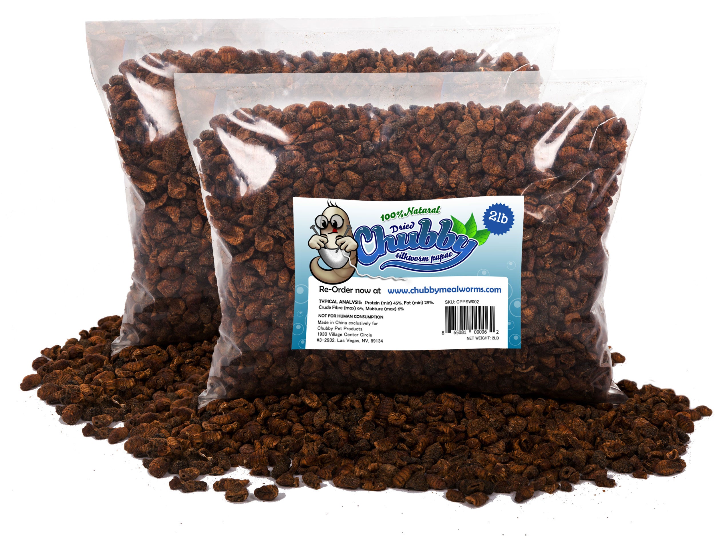 1.82kg (4lb) Chubby Dried Silkworm Pupae